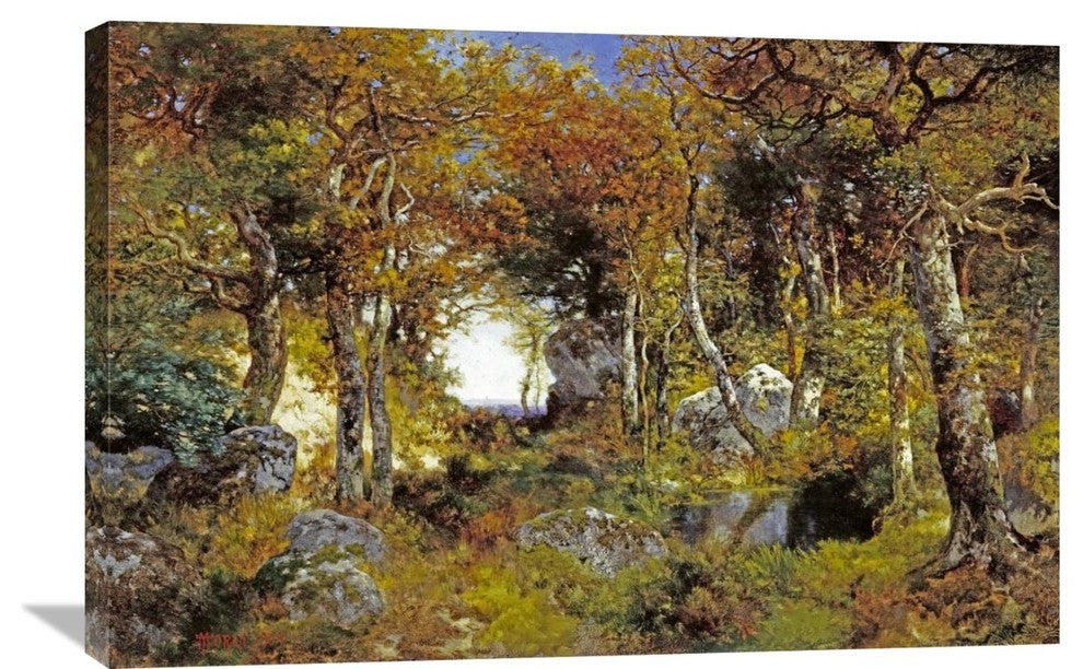 "The Woodland Pool" Artwork, 36" x 23"