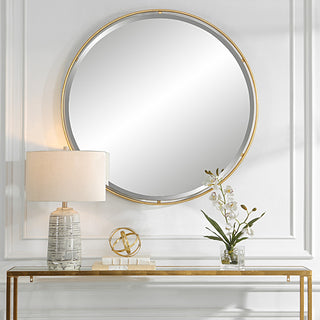 Uttermost 09832 Canillo Gold Round Mirror