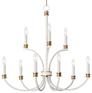 Maxim 11377 Charlton 9 Light 30"W Taper Candle Style Chandelier - Weathered