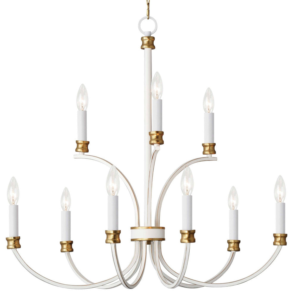 Maxim 11377 Charlton 9 Light 30"W Taper Candle Style Chandelier - Weathered