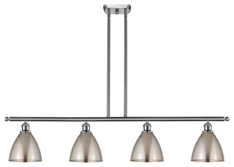 Ballston Dome Island Light, Brushed Satin Nickel, Brushed Satin Nickel