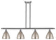 Ballston Dome Island Light, Brushed Satin Nickel, Brushed Satin Nickel
