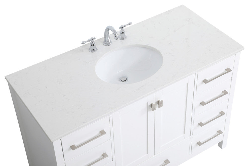 Isabel White 48" Single Sink Bathroom Vanity