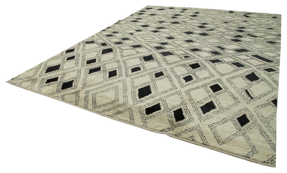 Rug N Carpet - Handmade Unique 10' 1'' x 13' 8'' Moroccan Area Rug