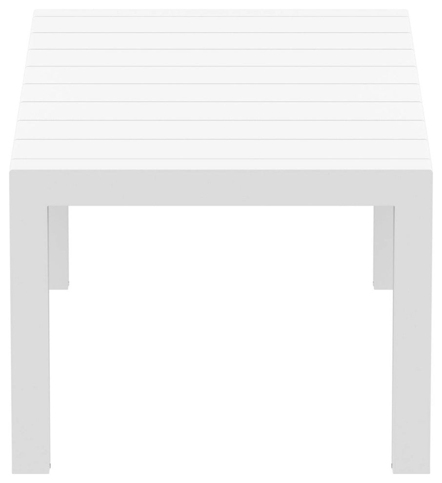 Compamia Vegas 70"-86" Extendable Dining Table, Wicker White