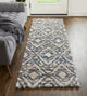 Weave & Wander Caide Contemporary Gray/Cream Rug, 2'6"x8" Runner