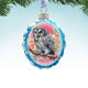 Gray Owl Mercury Glass Ornaments Wildlife Holiday Decor