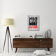 "A Little More Action Poster Grey" Fine Art Print