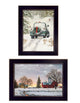 "Home for Christmas" Collection By Bonnie Mohr, Printed Wall Art, Black Frame