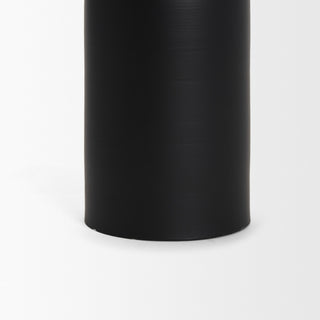 Qamra Medium Black Metal Pillar Candle Holder