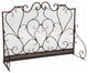 GDF Studio Adalia Black Brushed Gold Finish Wrought Iron Fireplace Screen