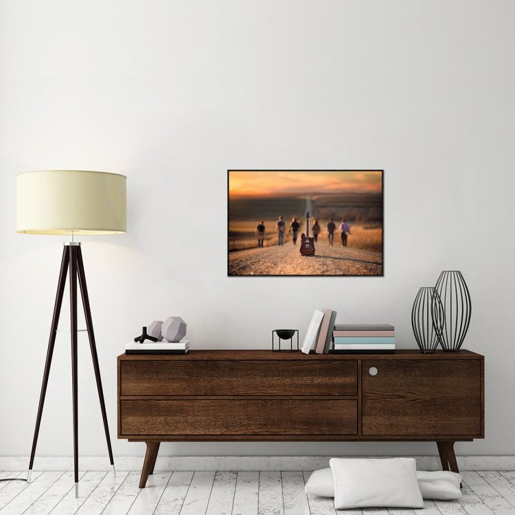 "Velvet Crush" Framed Canvas Giclee by Jake Olson, 37x25"