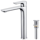 Tender-T Single Handle Bathroom Vessel Sink Faucet, Chrome