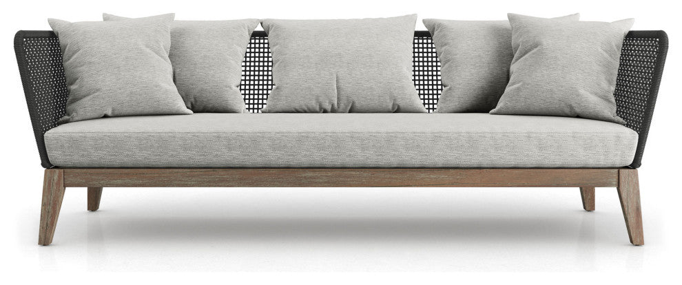 Netta Outdoor Sofa in Feather Gray Fabric