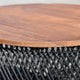D-Bodhi Wave Side Table, Light Brown/Black