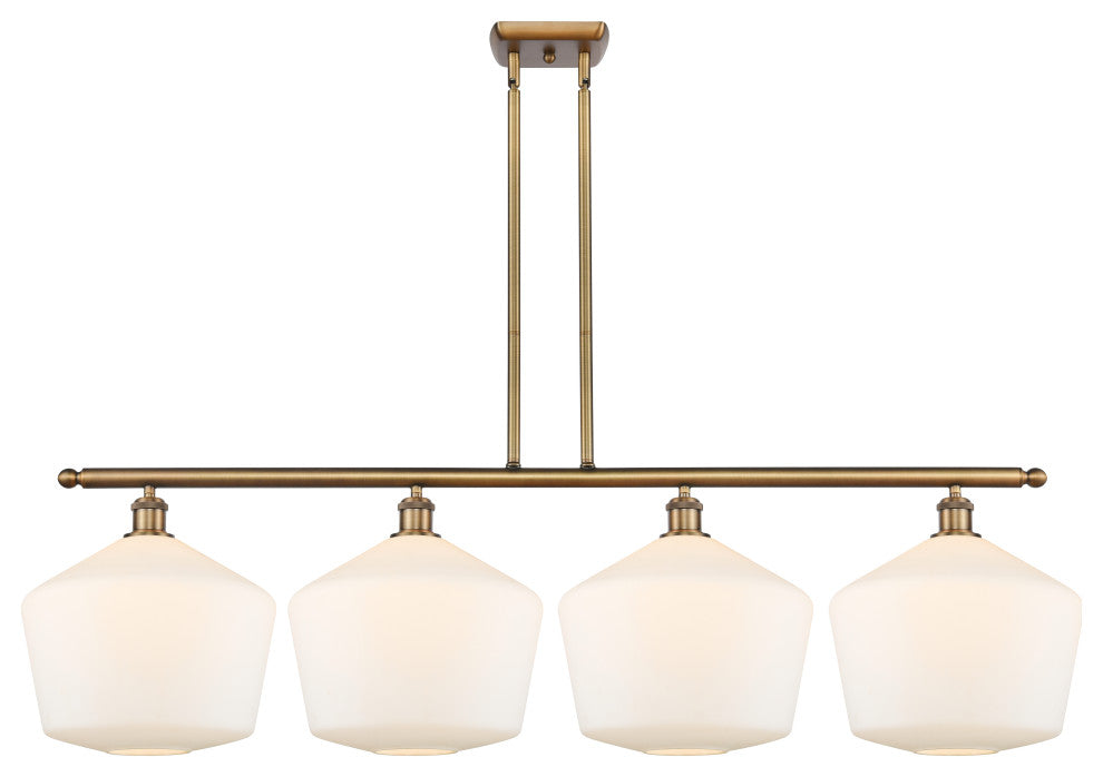Innovations 516-4I-BB-G651-12-LED 4-Light Island Light, Brushed Brass