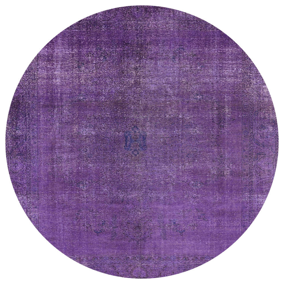 Ahgly Company Indoor Round Mid-Century Modern Area Rugs, 7' Round