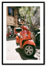 Satin Black 11" x 14" When in Rome Framed Print