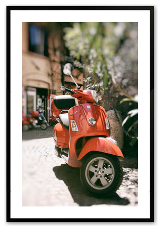 Satin Black 11" x 14" When in Rome Framed Print