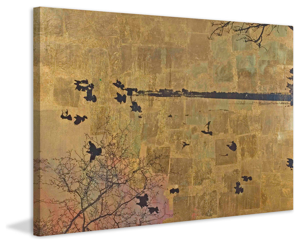 "Humming Bird" Painting Print on Canvas by Tracy Silva Barbosa