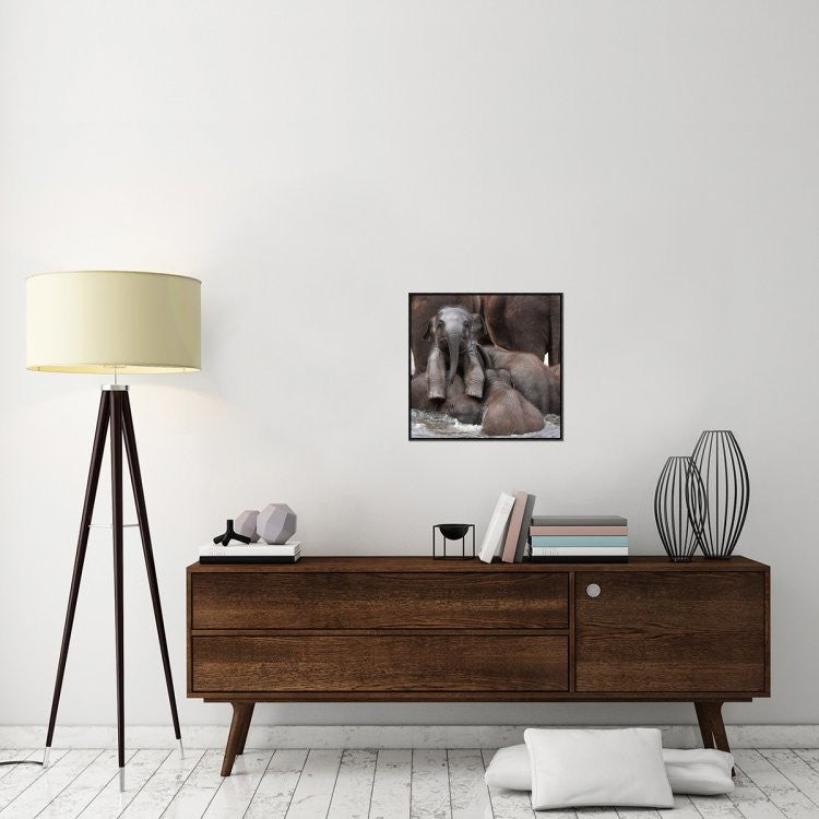 "The Leader Of Tomorrow" Framed Canvas Giclee by Antje Wenner-Braun, 23x22"