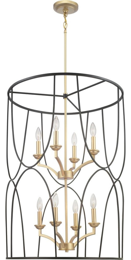 Landree Collection 8-Light Foyer, Black