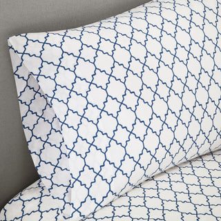 Madison Park Microfiber Printed 7-Piece Reversible Comforter Set, King