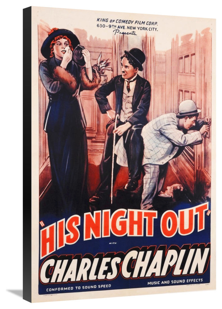 Charlie Chaplin, His Night Out, 1915, 20x30