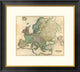 "Composite: Europe, 1831" Framed Digital Print by Daniel Lizars, 26x24"