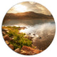 Beautiful Lake With Rocky Shore, Landscape Round Wall Art, 23"