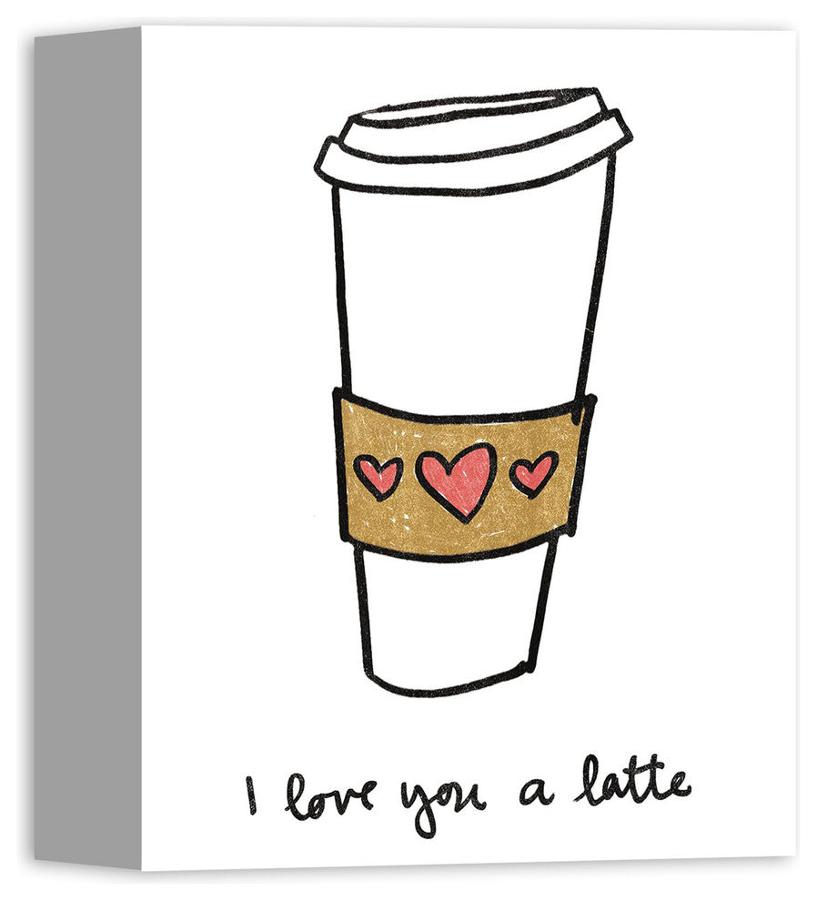Love You a Latte Canvas Wall Art
