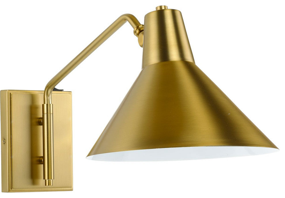 Trimble Collection One-Light Brushed Bronze Rotating Wall Sconce, Brushed Bronze