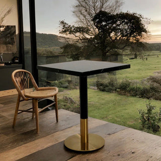 Ruby Square Dining Table, Black