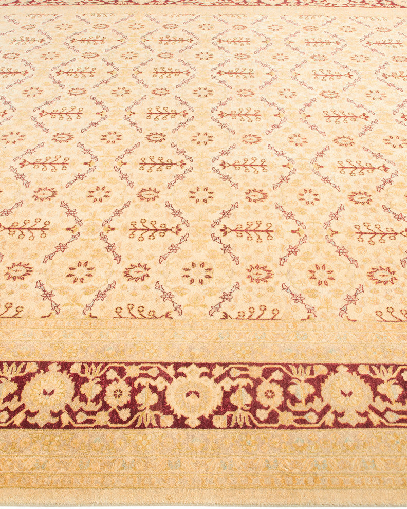 Panglong One-of-a-Kind Hand-Knotted Area Rug Ivory, 8'1"x10'0"
