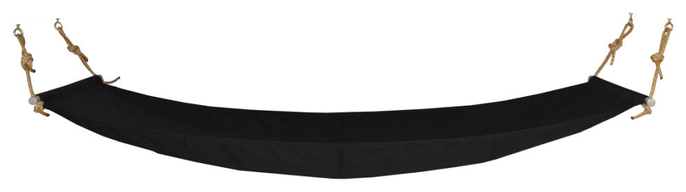 Hammock with Mounting Hardware, Black, Full