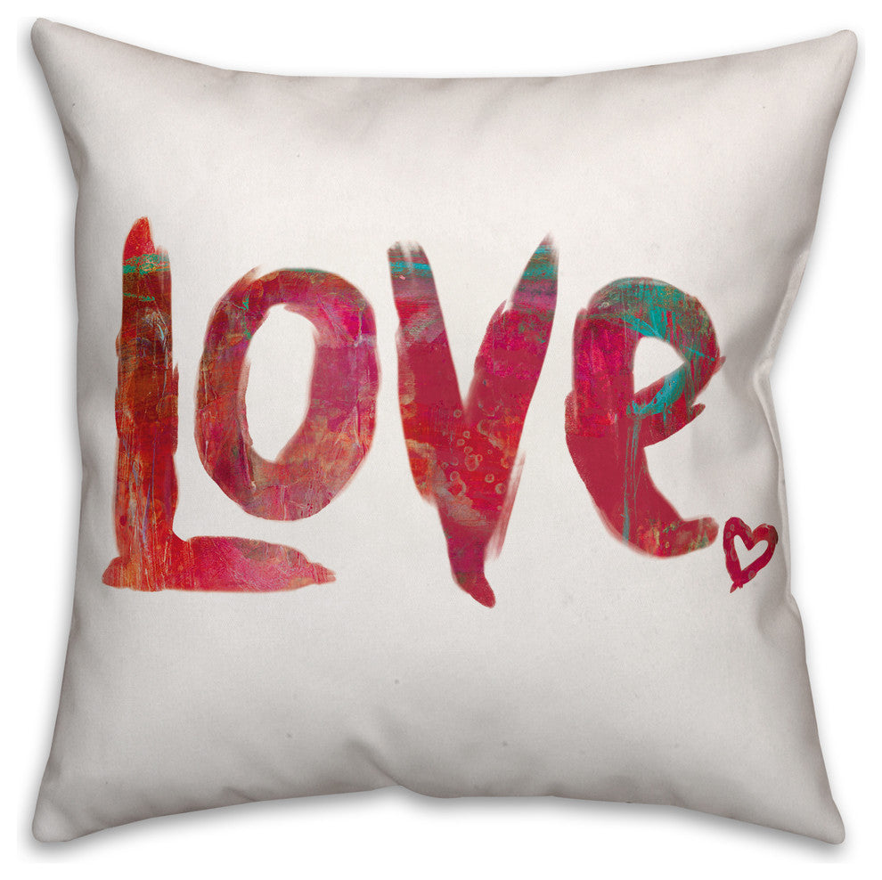 Love 18x18 Throw Pillow