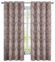 Bali 2PC Blackout Abstract Grommet Curtains, Brown, 108"x96"