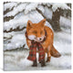 "Winter Fox Square" by Terry Fan, 37x37x1.5