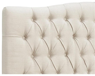 Elle Decor Celeste Queen Size Headboard Beige Weave