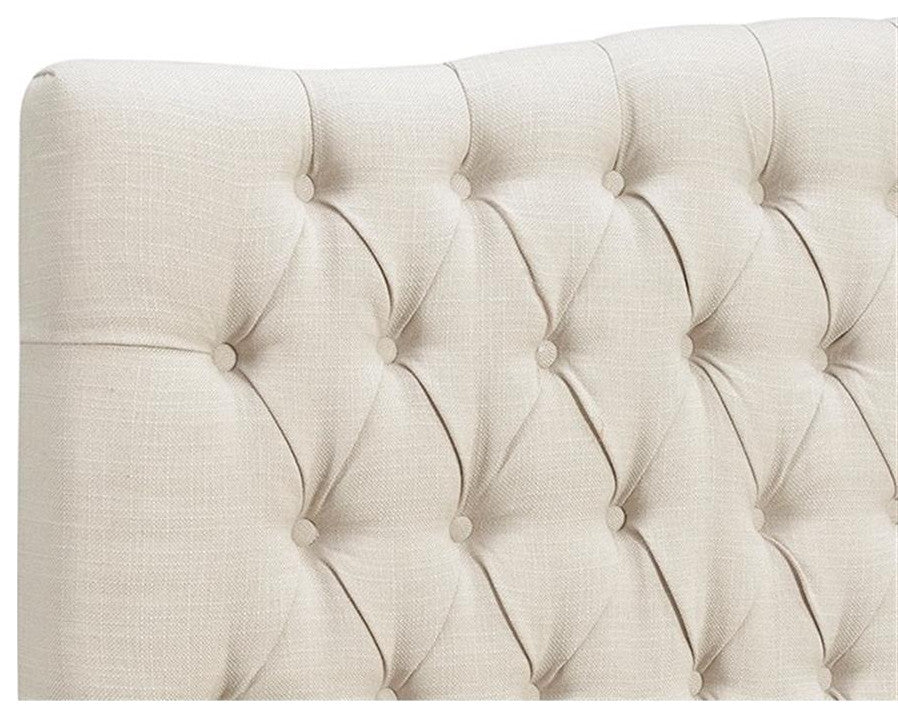 Elle Decor Celeste Queen Size Headboard Beige Weave