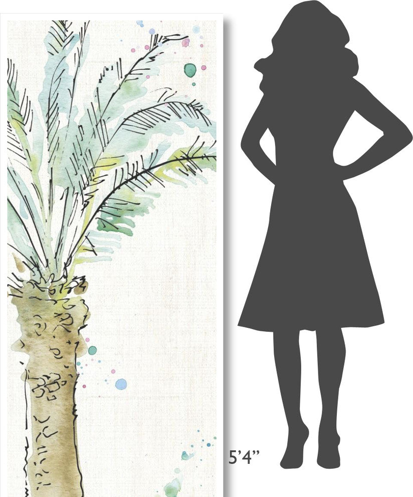 "Palm Passion VI no Words" Digital Paper Print by Anne Tavoletti, 32"x77"