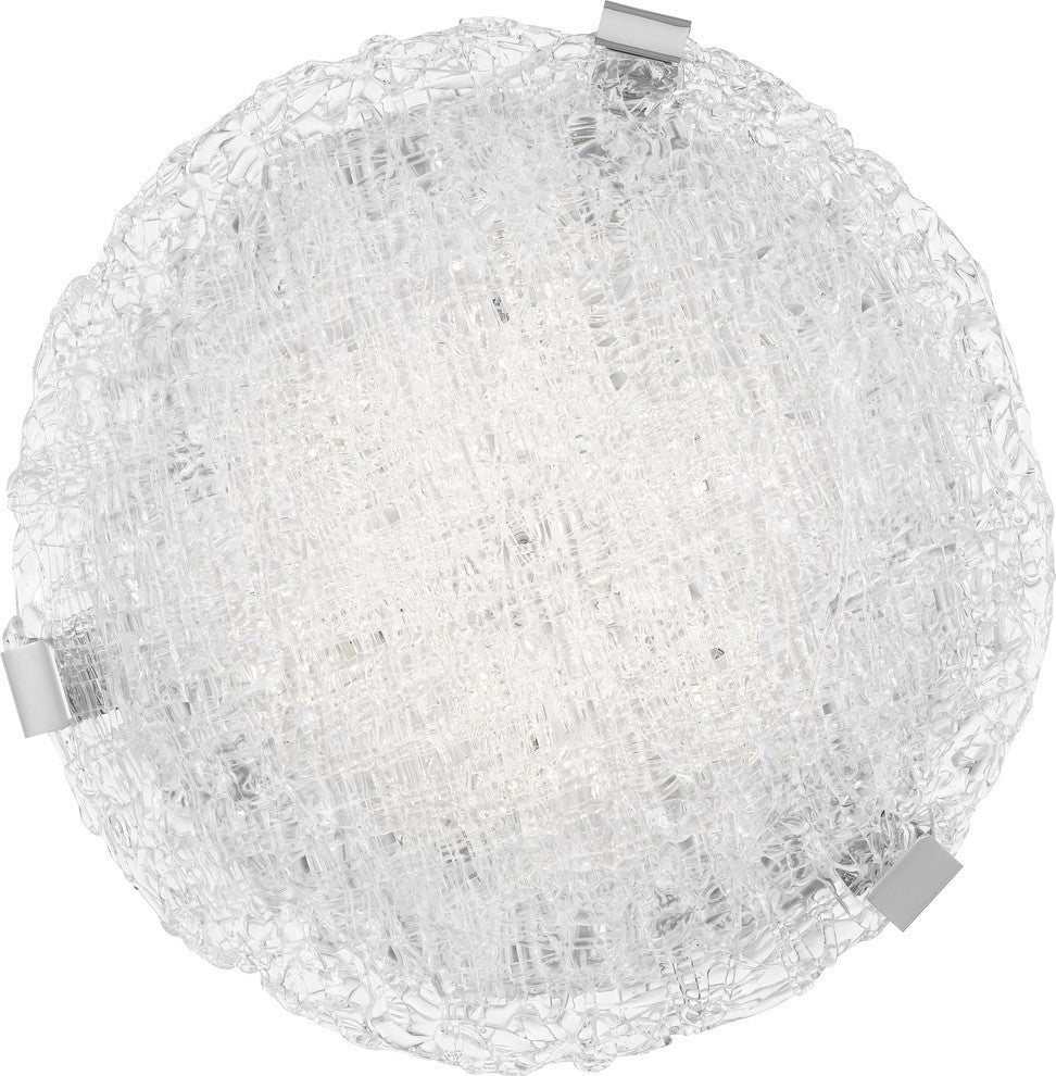 Quoizel PCWR1615C LED Flush Mount Winter Polished Chrome