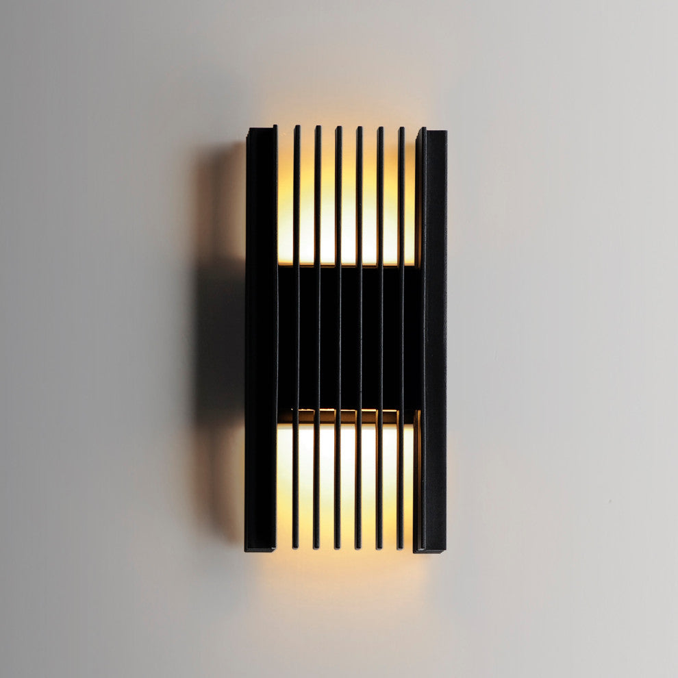 ET2 E30114 Rampart 12" Tall LED Outdoor Wall Sconce - Black