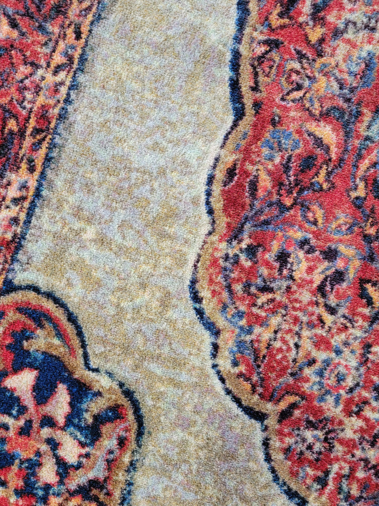 Jules + Cole Camilla Premium Area Rug | Traditional/Persian/Boho, Red, Indoor, Fall Harvest, 8'x11' Rectangle