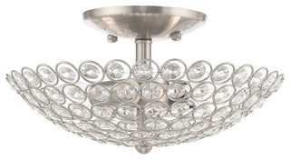 Livex Lighting Brushed Nickel 2-Light Ceiling Mount