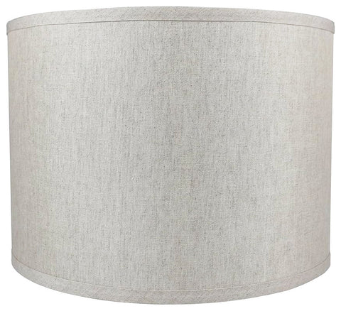 Classic Drum Smooth Linen Lamp Shade, Oatmeal, 14