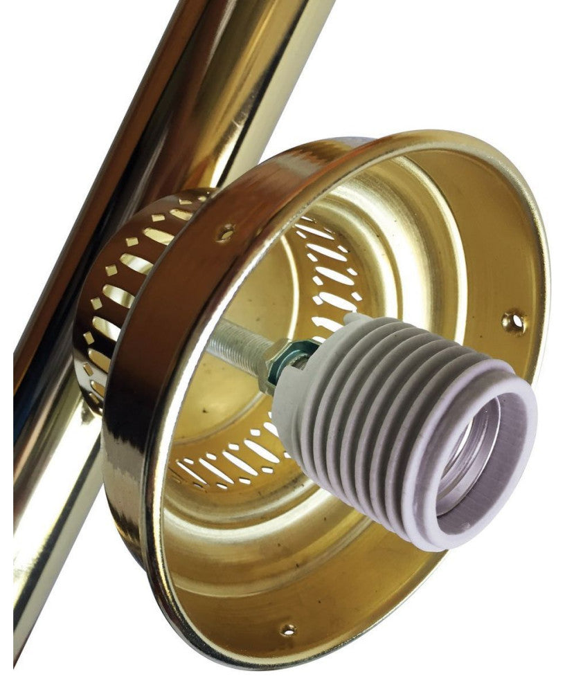 Holland University of Houston 3-Shade Billiard Light - Brass Fixture