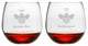 The Hive 2-Piece Stemless Wine Glass Set
