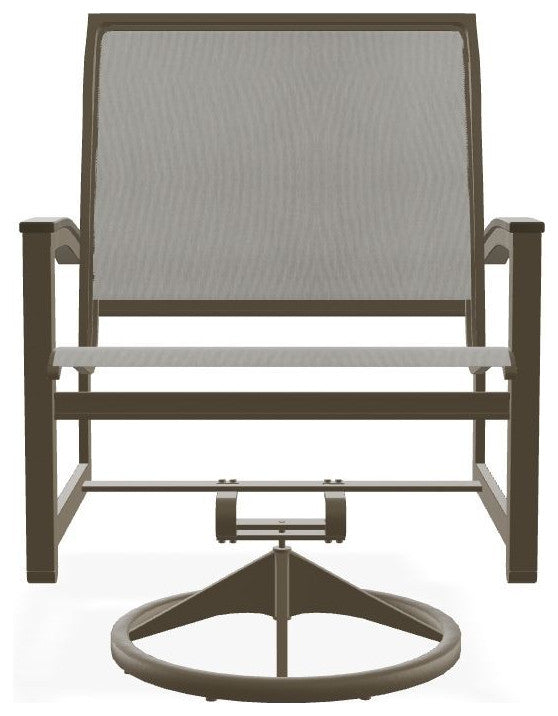 Bazza Sling Outdoor Swivel Rocker, Augustine Oyster/Beachwood