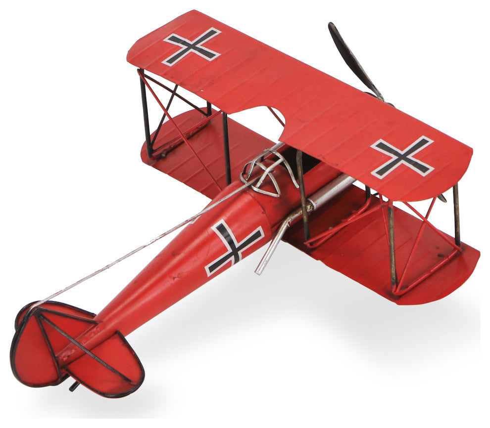 Mini World War 1 Plane, Red
